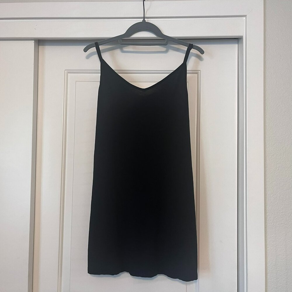 Black Slip Dress - Size Small